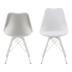 Hjem Design Nyx Dining Chair, White, Set of 2