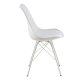 Hjem Design Nyx Dining Chair, White, Set of 2