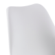 Hjem Design Nyx Dining Chair, White, Set of 2