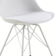 Hjem Design Nyx Dining Chair, White, Set of 2
