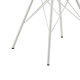 Hjem Design Nyx Dining Chair, White, Set of 2