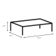 Hjem Design Gina Rectangular Coffee Table