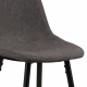 Hjem Design Verna Counter Stool, Grey, Set of 2