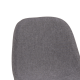 Hjem Design Verna Counter Stool, Light Grey, Set of 2