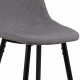 Hjem Design Verna Counter Stool, Light Grey, Set of 2