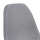 Hjem Design Verna Dining Chair, Light Grey, Set of 4