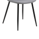 Hjem Design Verna Dining Chair, Light Grey, Set of 4
