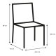 Hjem Design Verna Dining Chair, Light Grey, Set of 4