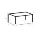 Hjem Design Trenton 12-Seater Dining Table with Extension Leaves