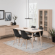 Hjem Design Yuno 4-Seater Dining Table, Oak