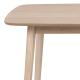 Hjem Design Yuno 4-Seater Dining Table, Oak
