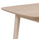 Hjem Design Yuno 4-Seater Dining Table, Oak