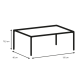 Hjem Design Yuno 4-Seater Dining Table, Oak