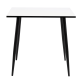 Hjem Design Verna Square Dining Table, Black & White