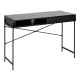 Hjem Design August Rectangular Office Desk, Black