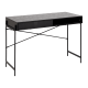 Hjem Design August Rectangular Office Desk, Black