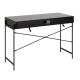 Hjem Design August Rectangular Office Desk, Black