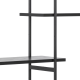 Hjem Design August Shelving Unit, Black, 172x27x188cm