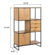 Hjem Design Swansea Bookshelf, Low