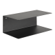 Hjem Design Jackson Wall Shelf, Set of 2, Black