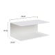 Hjem Design Jackson Wall Shelf, Set of 2, White