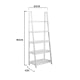 Hjem Design Danny Bookshelf, White