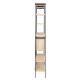 Hjem Design August Shelving Unit, Natural & Black, 172x27x188cm