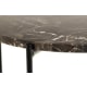 Hjem Design Avila Marble Side Table, Brown