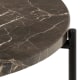 Hjem Design Avila Marble Coffee Table, Brown
