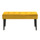 Hjem Design Glory Velvet Bench, Yellow