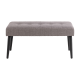 Hjem Design Glory Bench, Light Grey