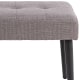 Hjem Design Glory Bench, Light Grey