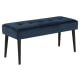 Hjem Design Glory Velvet Bench, Navy Blue