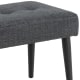 Hjem Design Glory Bench, Charcoal