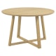 Hjem Design Malika Round Dining Table, Natural