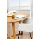 Hjem Design Malika Round Dining Table, Natural