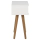 Hjem Design Mitra Bedside Table with Solid Legs