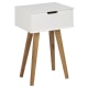 Hjem Design Mitra Bedside Table with Solid Legs