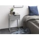 Hjem Design Mitra Bedside Table, Grey