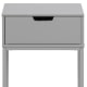 Hjem Design Mitra Bedside Table, Grey