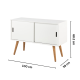 Hjem Design Mitra Sideboard with Sliding Doors