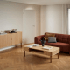 Hjem Design Langley Coffee Table, Oak