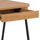 Hjem Design Blueton Desk, Oak & Black