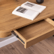 Hjem Design Blueton Desk, Oak & Black