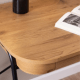 Hjem Design Blueton Desk, Oak & Black