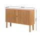 Hjem Design Langley Sideboard, Oak, 120cm