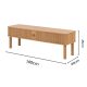 Hjem Design Langley TV Unit, Oak