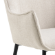 Hjem Design Bonita Dining Chair, Beige, Set of 2