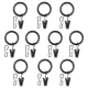 IKEA SYRLIG Curtain Ring With Clip And Hook 25 mm Black