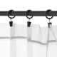IKEA SYRLIG Curtain Ring With Clip And Hook 25 mm Black